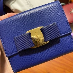 Ferragamo Wallet Navy Blue